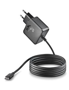 CARGADOR USB-C NGS BUD 45W GAN 1.5M BLACK 