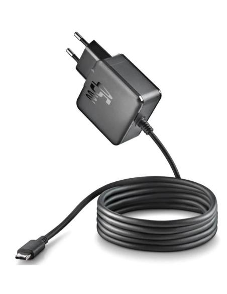 CARGADOR USB-C NGS BUD 45W GAN 1.5M BLACK 