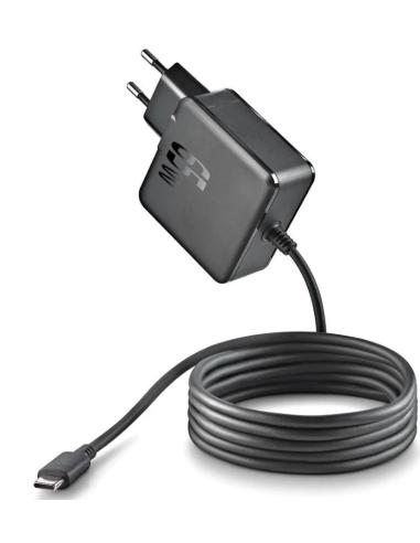 CARGADOR USB-C NGS BUD 65W GAN 1.5M BLACK