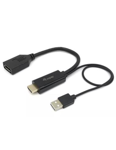 ADAPTADOR EQUIP HDMI MACHO / DISPLAYPORT HEMBRA...