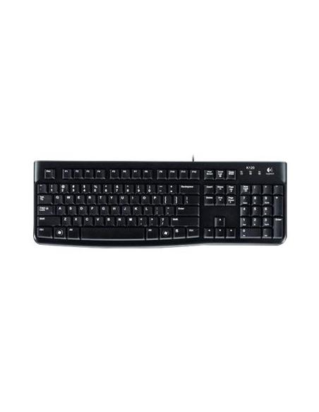 TECLADO LOGITECH K120 KEYBOARD BLACK USB ALEMAN