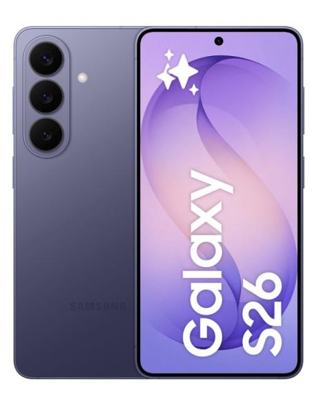 SMARTPHONE SAMSUNG GALAXY S26 6.3 OC 12GB 256GB 5G ANDROID COBALT VIOLET