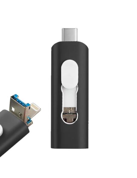 MEMORIA USB-C / LIGHTNING / USB 64GB COOL BLACK