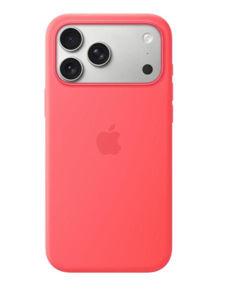 FUNDA IPHONE 17 PRO MAX APPLE SILICONA BRIGHT GUAVA MAGSAFE
