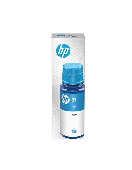 BOTE DE TINTA HP 31 CYAN 70ML SMART TANK 51XX / 67X / 70XX / 73XX / 750 / 76XX