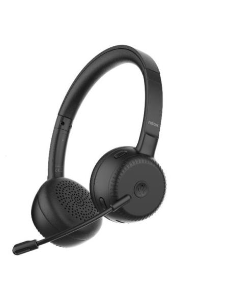 AURICULAR + MIC NILOX NXAUCDUAL01 ENC WIRELESS / BLUETOOTH USB-C / USB BLACK