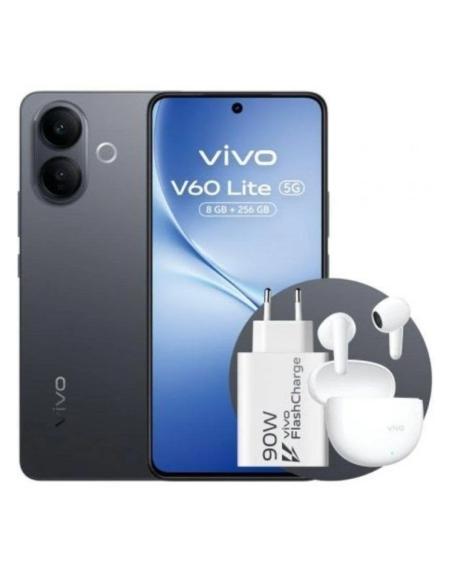SMARTPHONE VIVO V60 LITE 5G 6.77 OC 8+8GB 256GB ANDROID 14 BLACK BUNDLE PACK