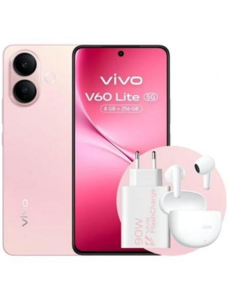 SMARTPHONE VIVO V60 LITE 5G 6.77 OC 8+8GB 256GB ANDROID 14 PINK BUNDLE PACK