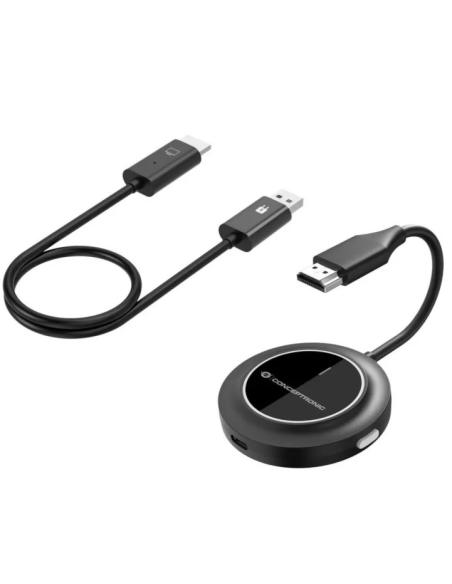 TRANSMISOR Y RECEPTOR AUDIO/VIDEO HDMI CONCEPTRONIC WIRELESS FHD BLACK