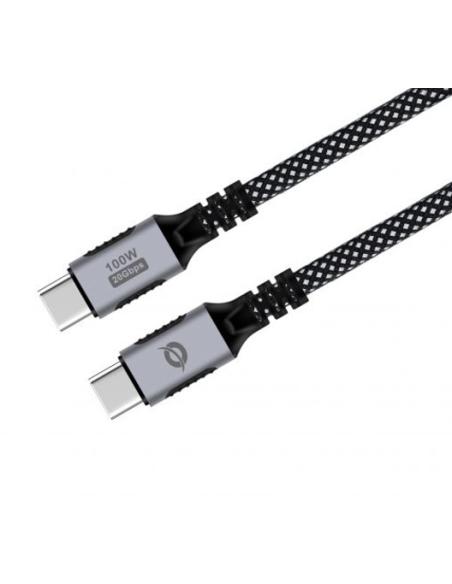 CABLE CONCEPTRONIC USB-C MACHO / USB-C MACHO 100W 1.2M BLACK