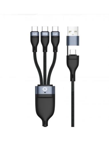 CABLE CONCEPTRONIC USB / USB-C MACHO / 3XUSB-C...