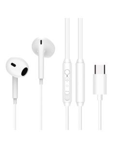 AURICULAR IN-EAR + MIC CONCEPTRONIC BRENDAN02 USB-C WHITE