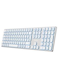 TECLADO COOLBOX WIRELESS BLUETOOTH MOONLIGHT WHITE