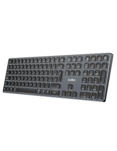 TECLADO COOLBOX WIRELESS BLUETOOTH MOONLIGHT BLACK