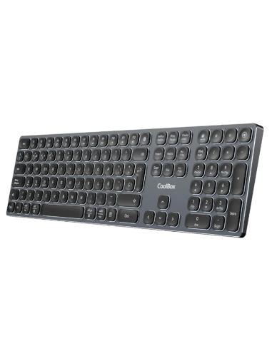 TECLADO COOLBOX WIRELESS BLUETOOTH MOONLIGHT BLACK