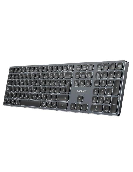 TECLADO COOLBOX WIRELESS BLUETOOTH MOONLIGHT BLACK