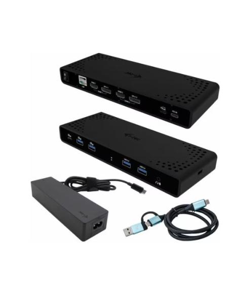 PUERTO REPLICADOR USC-C I-TEC 2XHDMI + RJ45 + 2XDP + 4XUSB 3.0 + 3XUSB-C + JACK PD 85W BLACK