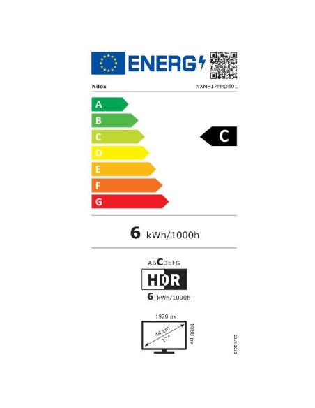 MONITOR NILOX 17.3 IPS FHD NXMP17FHD601 PORTABLE 1920X1080 1MS USB-C HDMI MM BLACK
