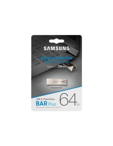 MEMORIA USB 3.1 64GB SAMSUNG BAR PLUS SILVER