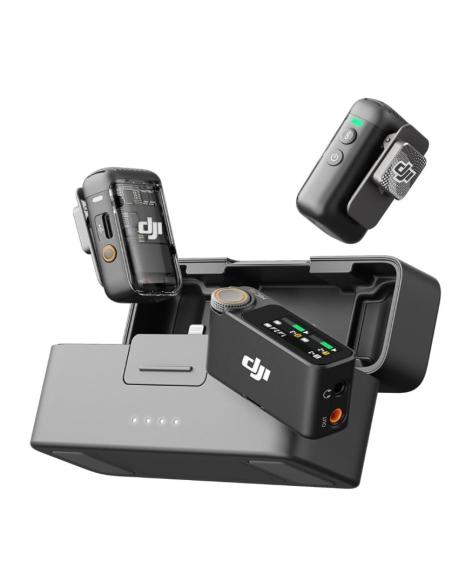 MICROFONO DJI WIRELESS MIC 2 2TX + 1RX + ESTUCHE DE CARGA BLACK