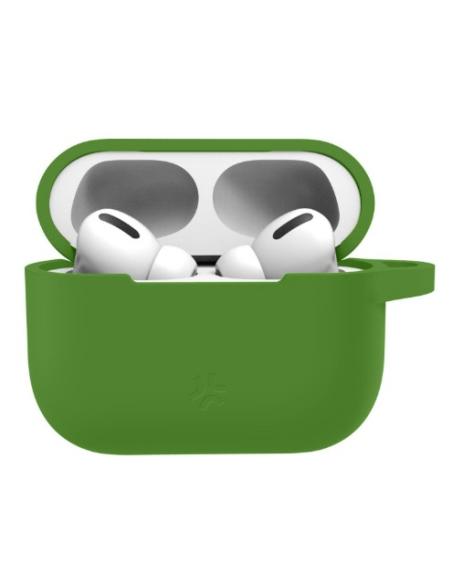 FUNDA CELLY SILICONA GREEN AIRCASE ESTUCHE AIRPODS PRO (1ª 2ª 3ª GEN)