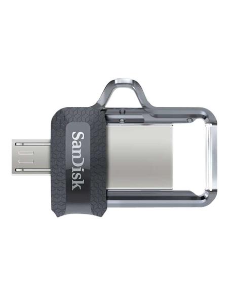 MEMORIA MICRO USB / USB 3.0 128GB SANDISK ULTRA DUAL M3.0 SILVER / BLACK