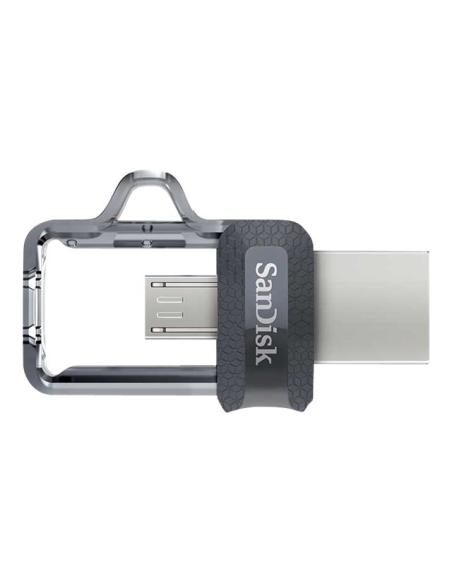 MEMORIA MICRO USB / USB 3.0 128GB SANDISK ULTRA DUAL M3.0 SILVER / BLACK
