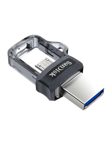 MEMORIA MICRO USB / USB 3.0 128GB SANDISK ULTRA DUAL M3.0 SILVER / BLACK