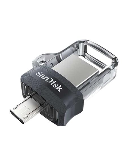 MEMORIA MICRO USB / USB 3.0 128GB SANDISK ULTRA DUAL M3.0 SILVER / BLACK