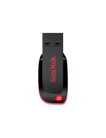 MEMORIA USB 128GB SANDISK CRUZER BLADE BLACK / RED
