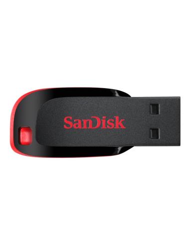 MEMORIA USB 128GB SANDISK CRUZER BLADE BLACK / RED
