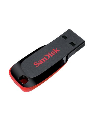 MEMORIA USB 128GB SANDISK CRUZER BLADE BLACK / RED