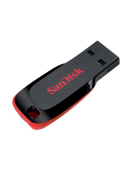 MEMORIA USB 128GB SANDISK CRUZER BLADE BLACK / RED