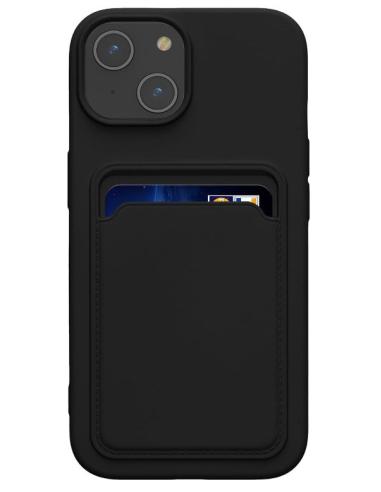 FUNDA MOVIL BACK COVER HT SILICONE WALLET BLACK...