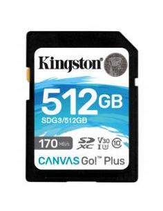 MEMORIA SD 512GB KINGSTON GO PLUS CLASS 10 V30 170MPBS