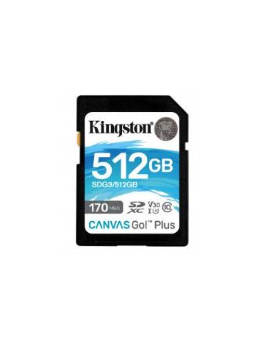 MEMORIA SD 512GB KINGSTON GO PLUS CLASS 10 V30...