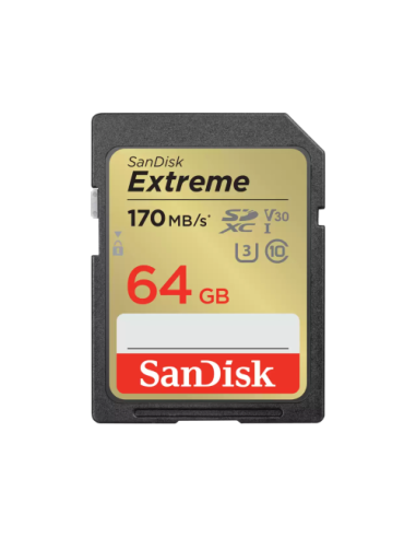 MEMORIA SD 64GB SANDISK EXTREME V30 UHS 3 CLASS 10