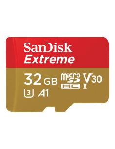 MEMORIA MICRO SD 32GB SANDISK EXTREME U3 V30 + ADAPTADOR SD 2