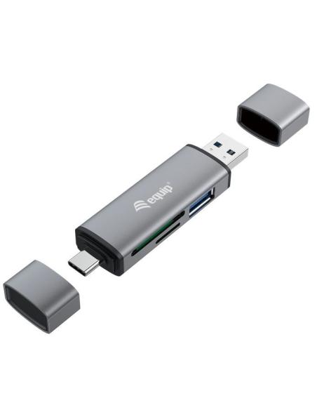 LECTOR MEMORIAS EQUIP USB SD MICROSD USB 3.0 / USB-C
