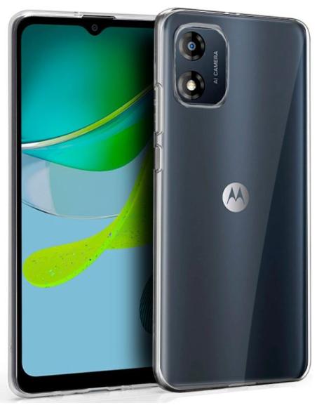 FUNDA MOVIL BACK COVER COOL SILICONA TRANSPARENTE MOTOROLA MOTO E13