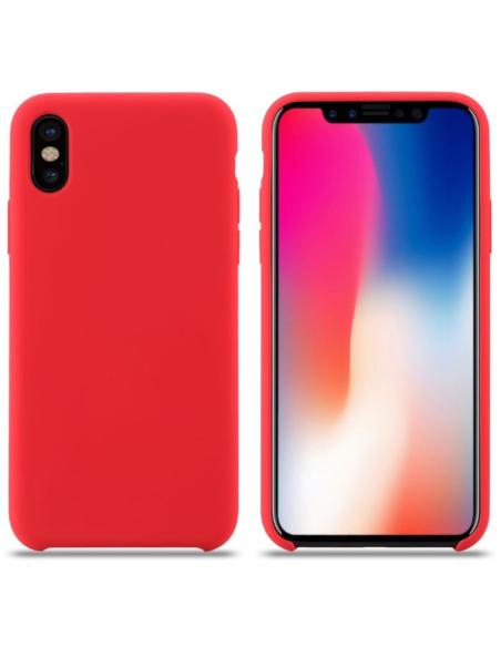 FUNDA MOVIL BACK COVER HT SILICONA RED IPHONE XS