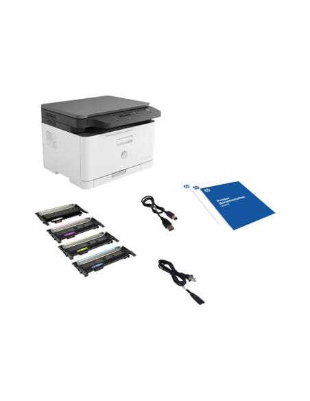 IMPRESORA HP MULTIFUNCION LASER COLOR MFP 178NW 19PPM LAN WIFI WHITE / BLACK