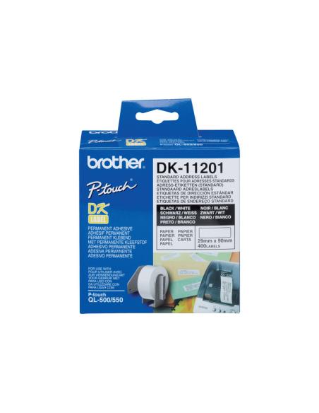 ETIQUETAS BROTHER 400U/ROLLO 29X90MM 
