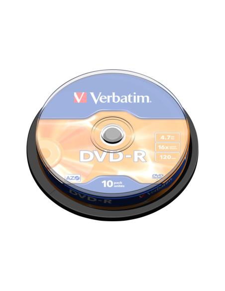 DVD-R VERBATIM 4.7GB 16X LATA 10U