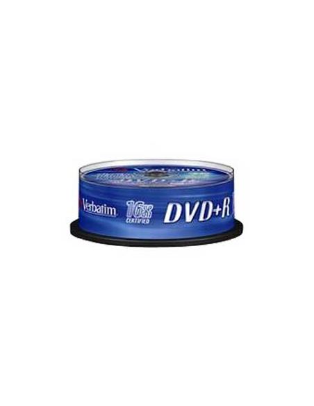 DVD+R VERBATIM 4.7GB 16X LATA 25U
