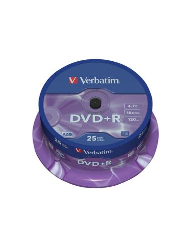 DVD+R VERBATIM 4.7GB 16X LATA 25U