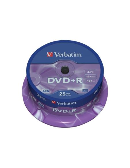 DVD+R VERBATIM 4.7GB 16X LATA 25U