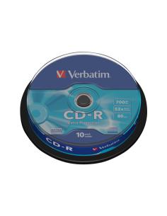 CD-R VERBATIM 700MB 52X LATA 10U 2