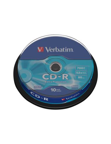 CD-R VERBATIM 700MB 52X LATA 10U