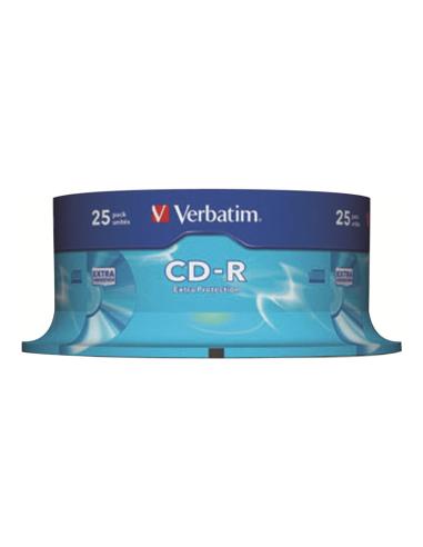 CD-R VERBATIM 700MB 52X LATA 25U